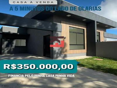 Casa para Venda, em Ponta Grossa, bairro Uvaranas, Pq dos Pinheiros, 3 dormitórios, 2 banheiros, 1 suíte, 2 vagas