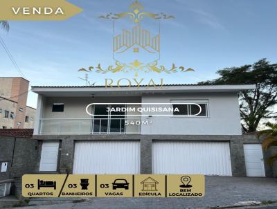 Casa para Venda, em Poos de Caldas, bairro Jardim Quisisana, 3 dormitrios, 1 banheiro, 2 sutes, 3 vagas
