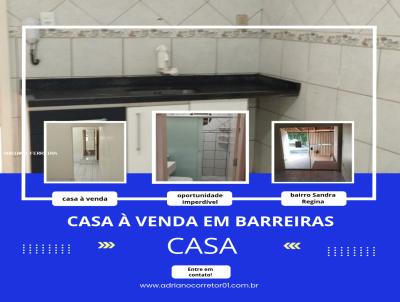 Casa para Venda, em Barreiras, bairro SANDRA REGINA