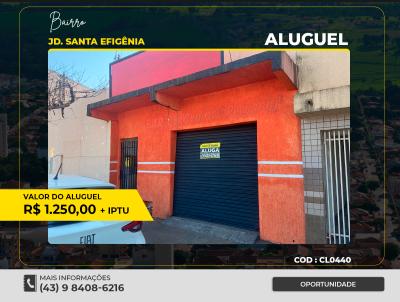 Comercial para Locao, em Santo Antnio da Platina, bairro JD SANTA EFIGENIA, 1 banheiro