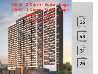 Apartamento na Planta para Venda, em São Paulo, bairro Brooklin, 2 dormitórios, 1 suíte, 1 vaga