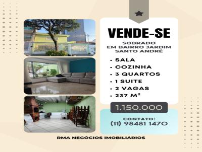 Sobrado para Venda, em Santo André, bairro Bairro Jardim, 3 dormitórios, 2 banheiros, 1 suíte, 2 vagas