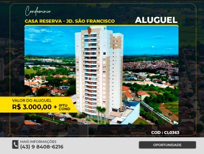 Apartamento para Locao, em Santo Antnio da Platina, bairro JD SAO FRANCISCO, 3 dormitrios, 5 banheiros, 3 sutes, 3 vagas