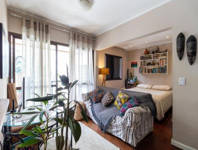 Apartamento para Venda, em So Paulo, bairro Brooklin Paulista, 1 dormitrio, 1 banheiro, 1 vaga