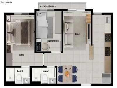 Apartamento para Venda, em Santo Andr�, bairro Para�so, 2 dormit�rios, 1 banheiro, 1 vaga