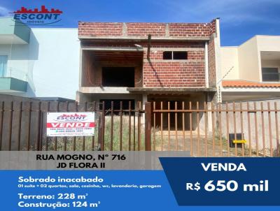 Sobrado para Venda, em Campo Mour�o, bairro Jd Flora II, 3 dormit�rios, 1 su�te, 1 vaga