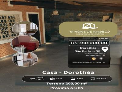 Casa para Venda, em S�o Pedro, bairro Doroth�a B. Ghirotti, 3 dormit�rios, 3 banheiros, 1 su�te, 2 vagas