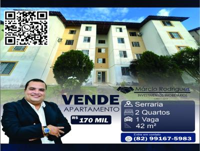 Apartamento para Venda, em Macei�, bairro Serraria, 2 dormit�rios, 1 banheiro, 1 vaga