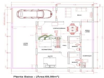 Casa para Venda, em S�o Sebasti�o do Para�so, bairro Rubens Rocha, 2 dormit�rios, 1 banheiro, 1 su�te, 1 vaga