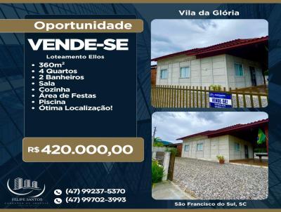 Casa para Venda, em S�o Francisco do Sul, bairro Vila da Gl�ria, 3 dormit�rios, 2 banheiros