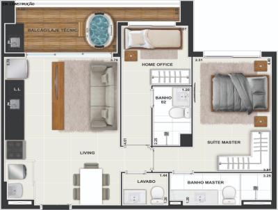 Apartamento para Venda, em Goi�nia, bairro Setor Bueno, 2 dormit�rios, 2 banheiros, 2 su�tes, 1 vaga
