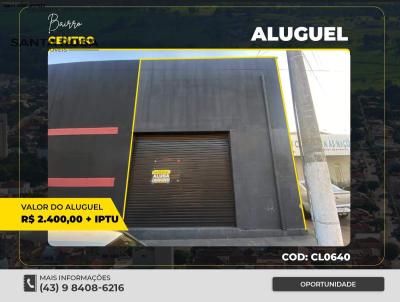 Comercial para Loca��o, em Santo Ant�nio da Platina, bairro CENTRO, 1 banheiro