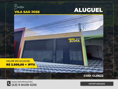 Comercial para Loca��o, em Santo Ant�nio da Platina, bairro VILA SAO JOSE, 2 banheiros