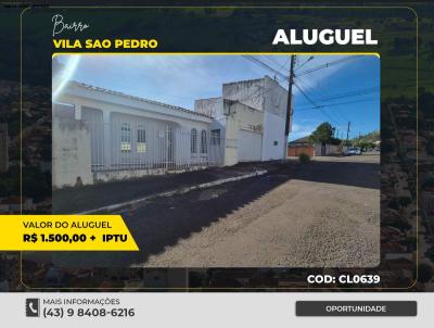 Casa para Loca��o, em Santo Ant�nio da Platina, bairro VILA SAO PEDRO, 2 dormit�rios, 1 banheiro, 1 vaga