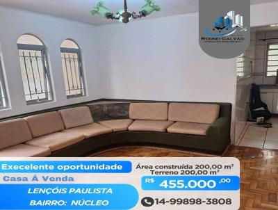 Casa para Venda, em Len��is Paulista, bairro N�cleo Habitacional Luis Zillo, 4 dormit�rios, 3 banheiros, 2 su�tes, 2 vagas
