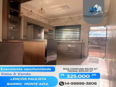 Casa para Venda, em Len��is Paulista, bairro , 2 dormit�rios, 1 banheiro, 2 vagas