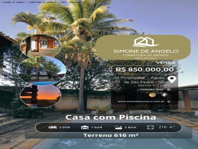 Casa para Venda, em �guas de S�o Pedro, bairro Jardim Porangaba, 3 dormit�rios, 3 banheiros, 1 su�te, 1 vaga