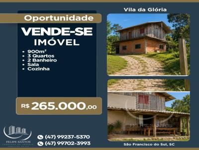 Casa para Venda, em S�o Francisco do Sul, bairro Vila da Gl�ria, 3 dormit�rios, 2 banheiros