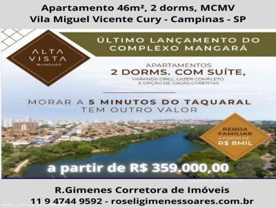 Apartamento para Venda, em Campinas, bairro Vila Miguel Vicente Cury, 2 dormit�rios, 2 banheiros, 1 su�te, 1 vaga