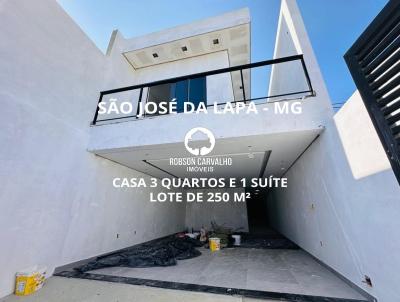 Casa para Venda, em S�o Jos� da Lapa, bairro Jardim Encantado, 3 dormit�rios, 1 banheiro, 1 su�te, 2 vagas