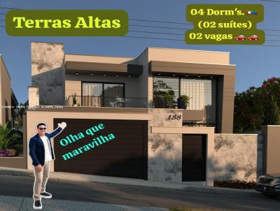 Casa Alto Padr�o para Venda, em Machado, bairro TERRAS ALTAS, 4 dormit�rios, 4 banheiros, 2 su�tes, 2 vagas