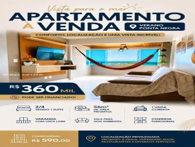 Apartamento para Venda, em Natal, bairro Ponta Negra, 2 dormit�rios, 2 banheiros, 1 su�te, 1 vaga