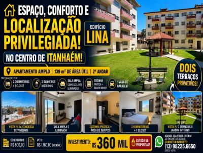 Apartamento para Venda, em Itanha�m, bairro CENTRO, 2 dormit�rios, 2 banheiros, 1 su�te, 1 vaga