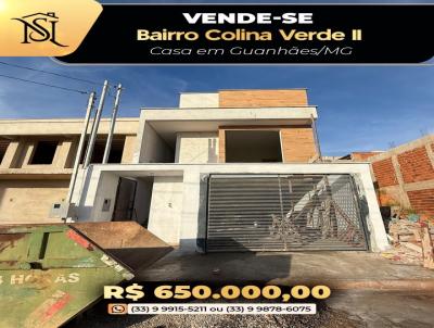 Casa para Venda, em Guanh�es, bairro Colina Verde 2, 3 dormit�rios, 1 banheiro, 1 su�te, 3 vagas