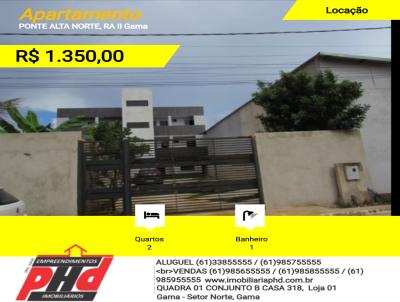 Apartamento para Loca��o, em RA II Gama, bairro PONTE ALTA NORTE, 2 dormit�rios, 1 banheiro
