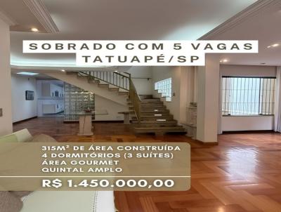 Sobrado para Venda, em , bairro Tatuape, 4 dormit�rios, 5 banheiros, 3 su�tes, 5 vagas
