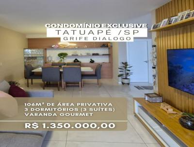 Apartamento para Venda, em S�o Paulo, bairro Tatuape, 3 dormit�rios, 3 su�tes