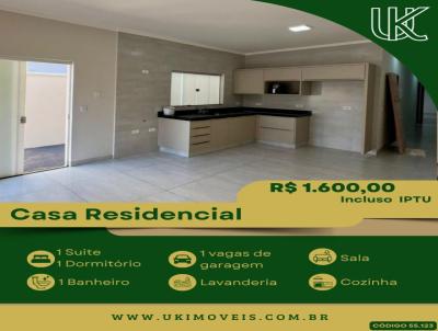 Casa para Loca��o, em Fernand�polis, bairro Parque Universit�rio, 2 dormit�rios, 1 banheiro, 1 su�te, 2 vagas