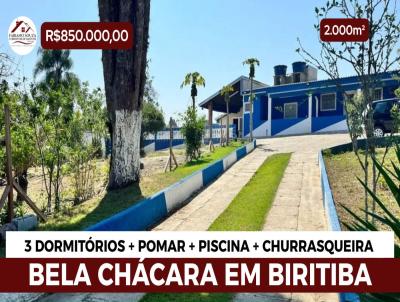 Ch�cara para Venda, em Biritiba Mirim, bairro Centro, 3 dormit�rios, 2 banheiros, 6 vagas