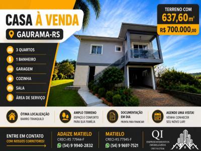 Casa para Venda, em Gaurama, bairro Bairro da Chamin�, 3 dormit�rios, 1 banheiro, 1 vaga