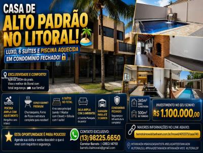Casa em Condom�nio para Venda, em Itanha�m, bairro CAMPOS EL�SEOS, 6 dormit�rios, 7 banheiros, 4 su�tes, 3 vagas