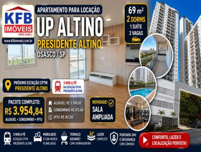 Apartamento para Loca��o, em Osasco, bairro Presidente Altino, 2 dormit�rios, 2 banheiros, 1 su�te, 2 vagas