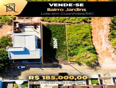 Lote para Venda, em Guanh�es, bairro Jardins