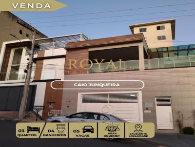 Casa para Venda, em Po�os de Caldas, bairro Caio Junqueira, 3 dormit�rios, 4 banheiros, 1 su�te, 5 vagas