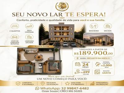Apartamento para Venda, em Juiz de Fora, bairro Recanto da Mata, 2 dormit�rios, 1 banheiro, 1 vaga