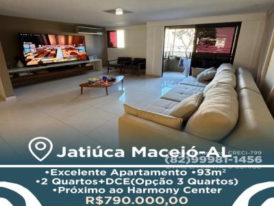 Apartamento 2 Quartos para Venda, em Macei�, bairro Jati�ca, 2 dormit�rios, 3 banheiros, 1 su�te, 1 vaga