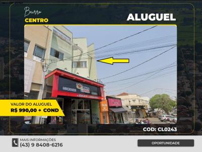 Kitnet para Loca��o, em Santo Ant�nio da Platina, bairro CENTRO, 2 dormit�rios, 1 banheiro