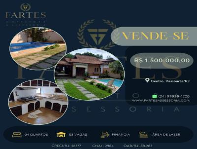 Casa para Venda, em Vassouras, bairro Centro, 4 dormit�rios, 4 banheiros, 3 vagas