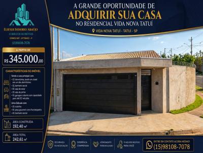 Casa 2 dormit�rios para Venda, em Tatu�, bairro Residencial Vida Nova Tatu�, 2 dormit�rios, 2 banheiros, 2 vagas