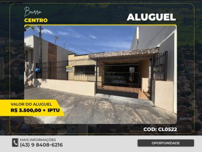 Casa para Loca��o, em Santo Ant�nio da Platina, bairro CENTRO, 4 dormit�rios, 3 banheiros, 1 su�te, 1 vaga