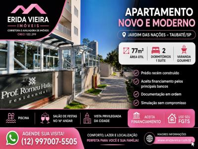 Apartamento para Venda, em Taubat�, bairro Jardim das Na��es, 2 dormit�rios, 2 banheiros, 1 su�te, 1 vaga