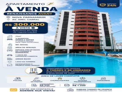 Apartamento para Venda, em Parnamirim, bairro Nova Parnamirim, 3 dormit�rios, 3 banheiros, 2 su�tes, 1 vaga