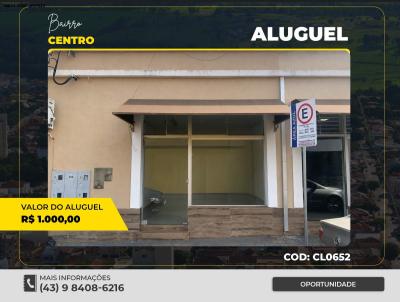 Comercial para Loca��o, em Santo Ant�nio da Platina, bairro CENTRO, 1 banheiro
