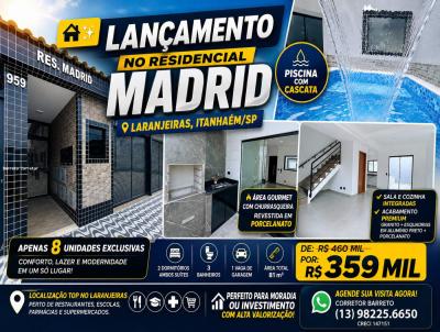 Casa em Condom�nio para Venda, em Itanha�m, bairro JARDIM LARANJEIRAS, 2 dormit�rios, 3 banheiros, 2 su�tes, 1 vaga