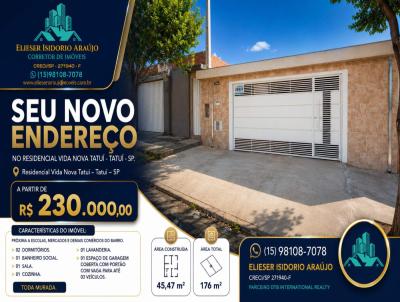 Casa 2 dormit�rios para Venda, em Tatu�, bairro Parque Residencial dos P�ssaros, 2 dormit�rios, 1 banheiro, 3 vagas
