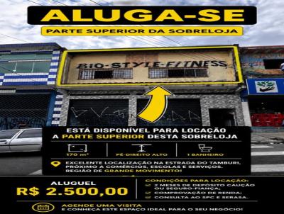 Sobreloja para Loca��o, em Carapicu�ba, bairro Vila Merc�s, 2 banheiros